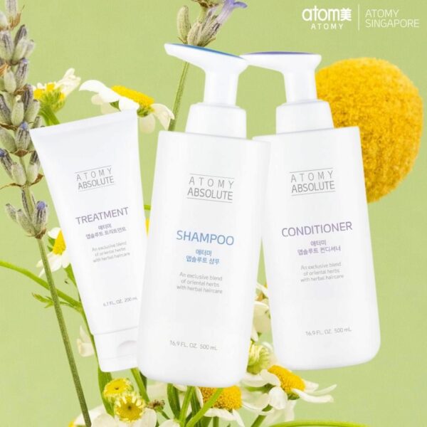 ATOMY Absolute Hair Care 3-items / Deep Sea Water Shampoo Treatment Conditioner